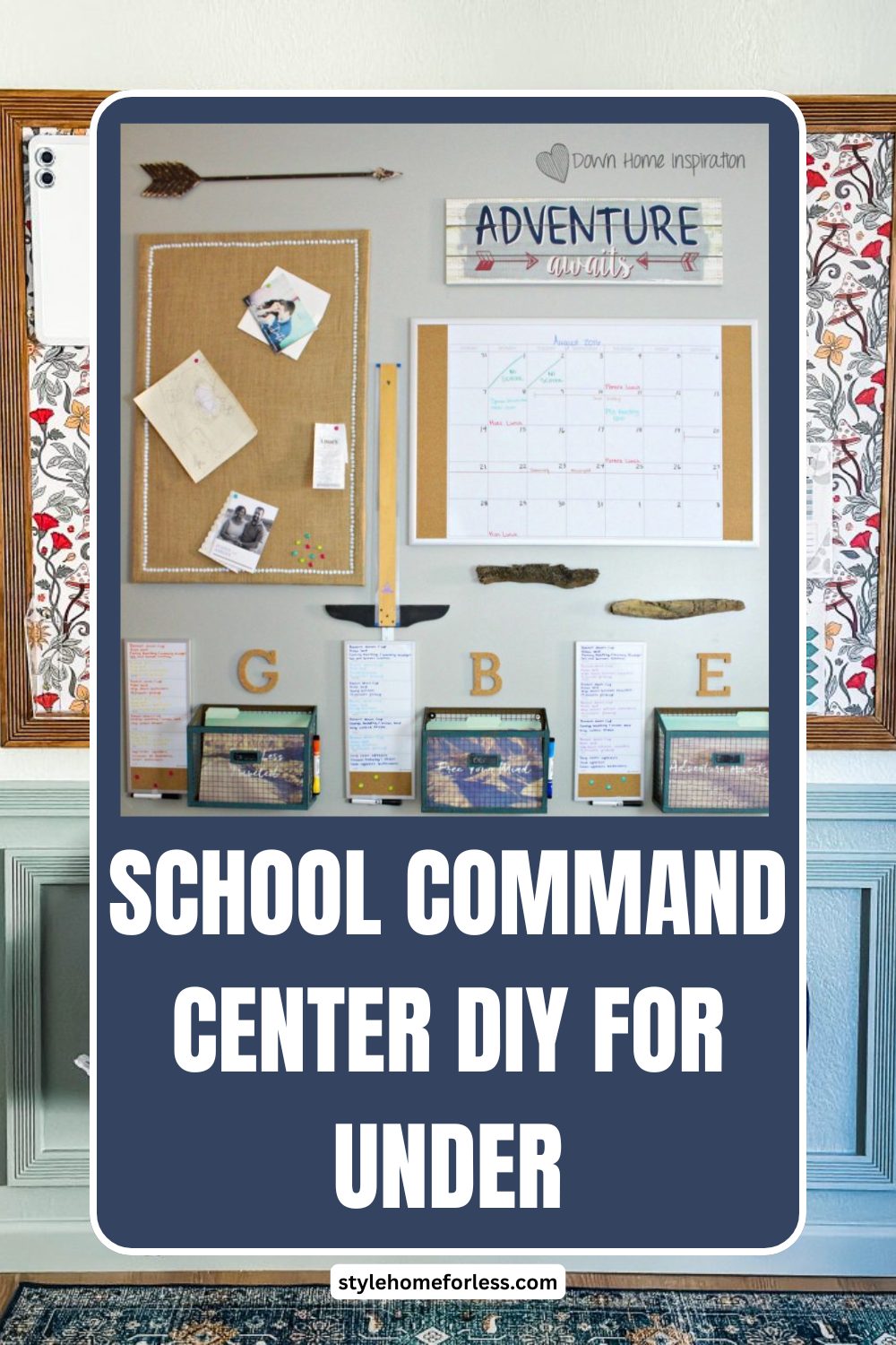 DIY tutorial: Back-to-School Command Center DIY for Under $25