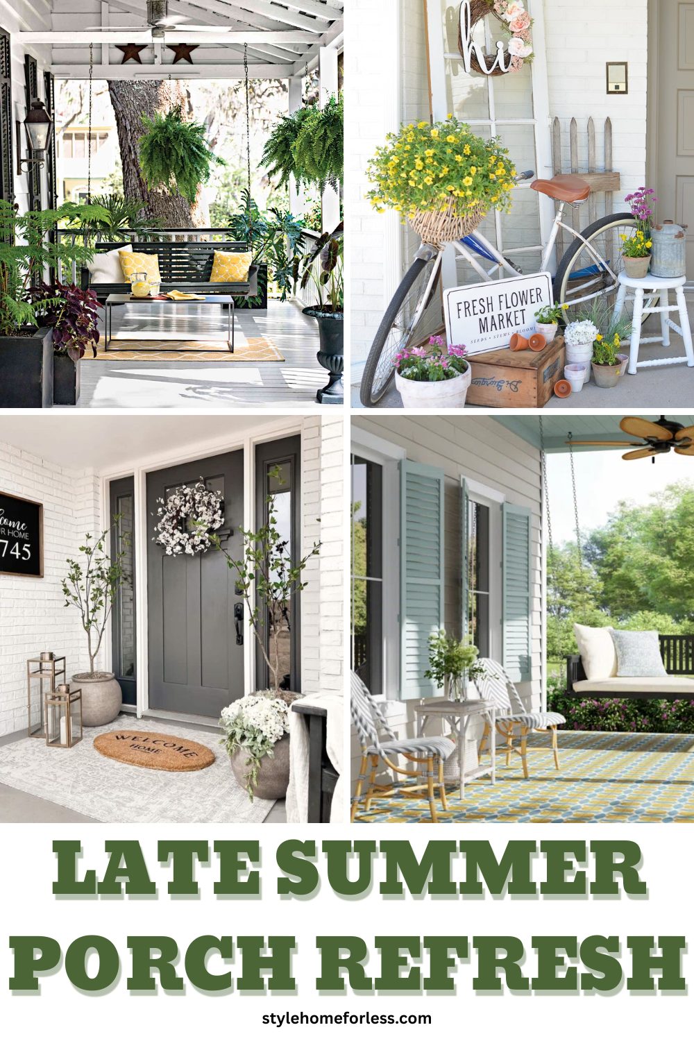 Late Summer Porch Refresh: 10 Ideas Under $50 — before and after result