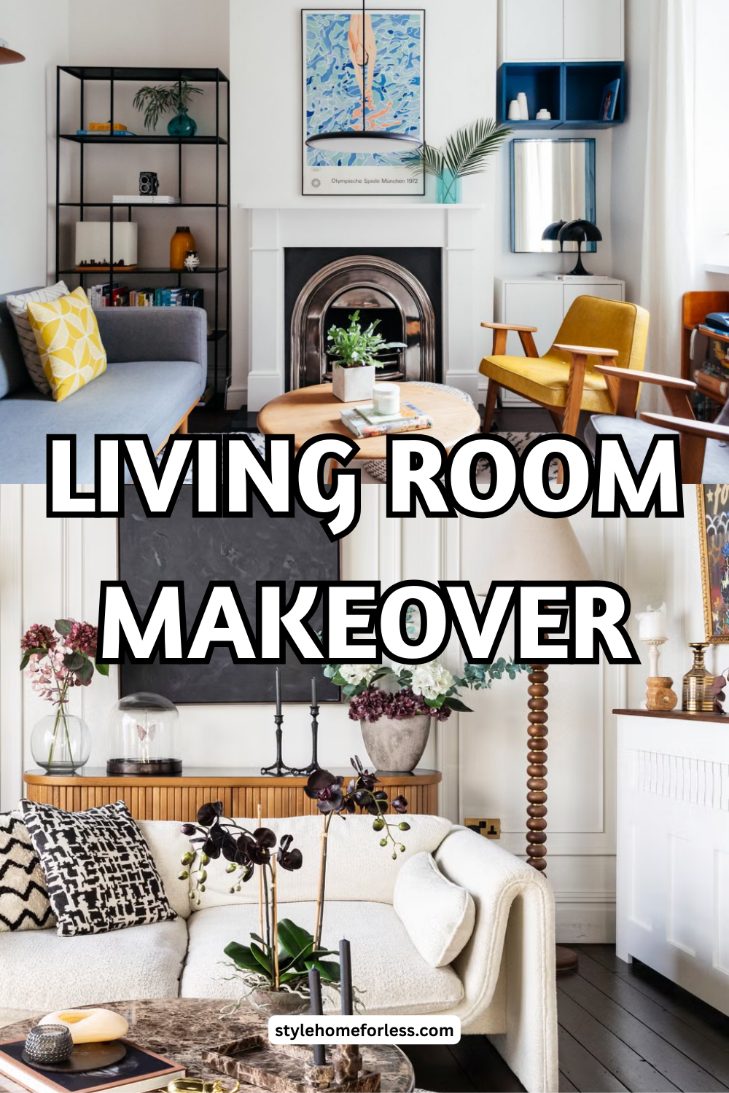 Living Room Makeover: Adding Fall Coziness for $60 — before and after result