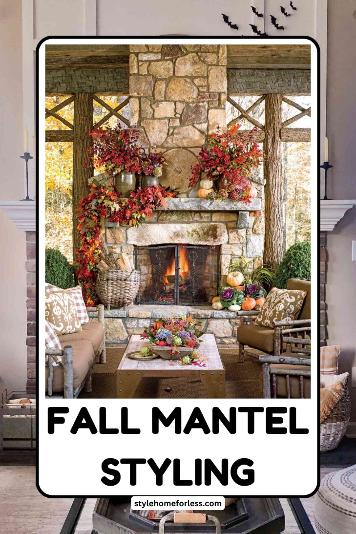 Budget home decor idea: Fall Mantel Styling: 6 Looks for Under $30 Each