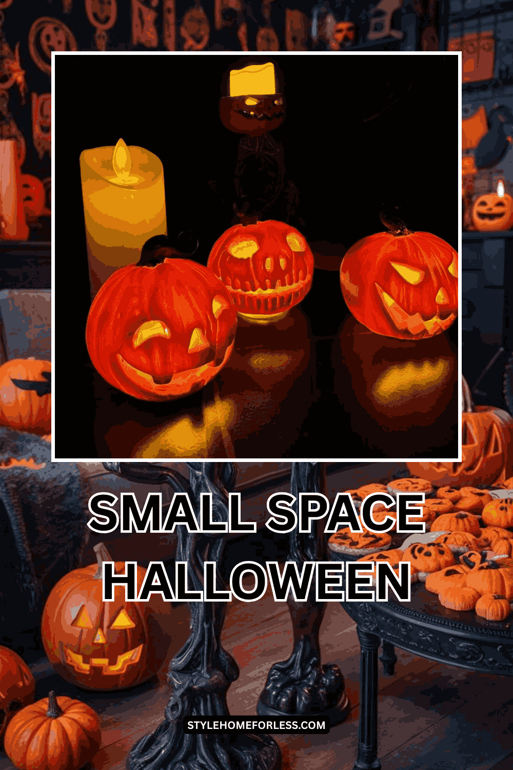 Seasonal decor idea: Small Space Halloween: 400-Square-Foot Apartment Guide