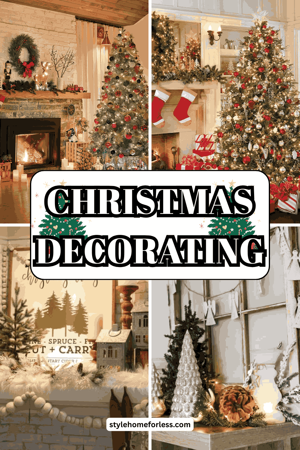 Budget home decor idea: Christmas Decorating on Every Budget: $50 to $500