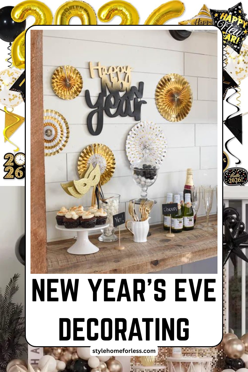Budget home decor idea: New Year’s Eve Decorating: Elegant Ideas on a Budget