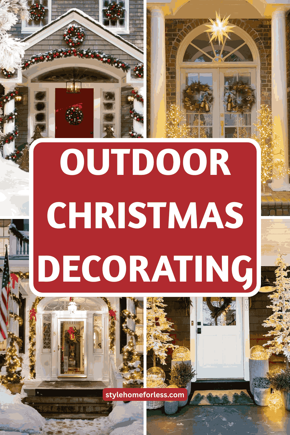 Budget home decor idea: Outdoor Christmas Decorating on a Budget: Sad to Spectacular