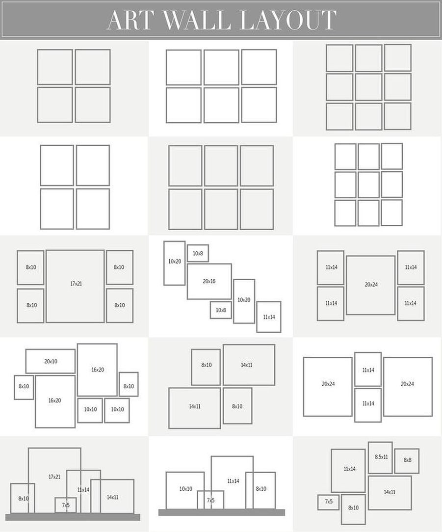 How to Plan a Gallery Wall: Free Layout Templates & Guide