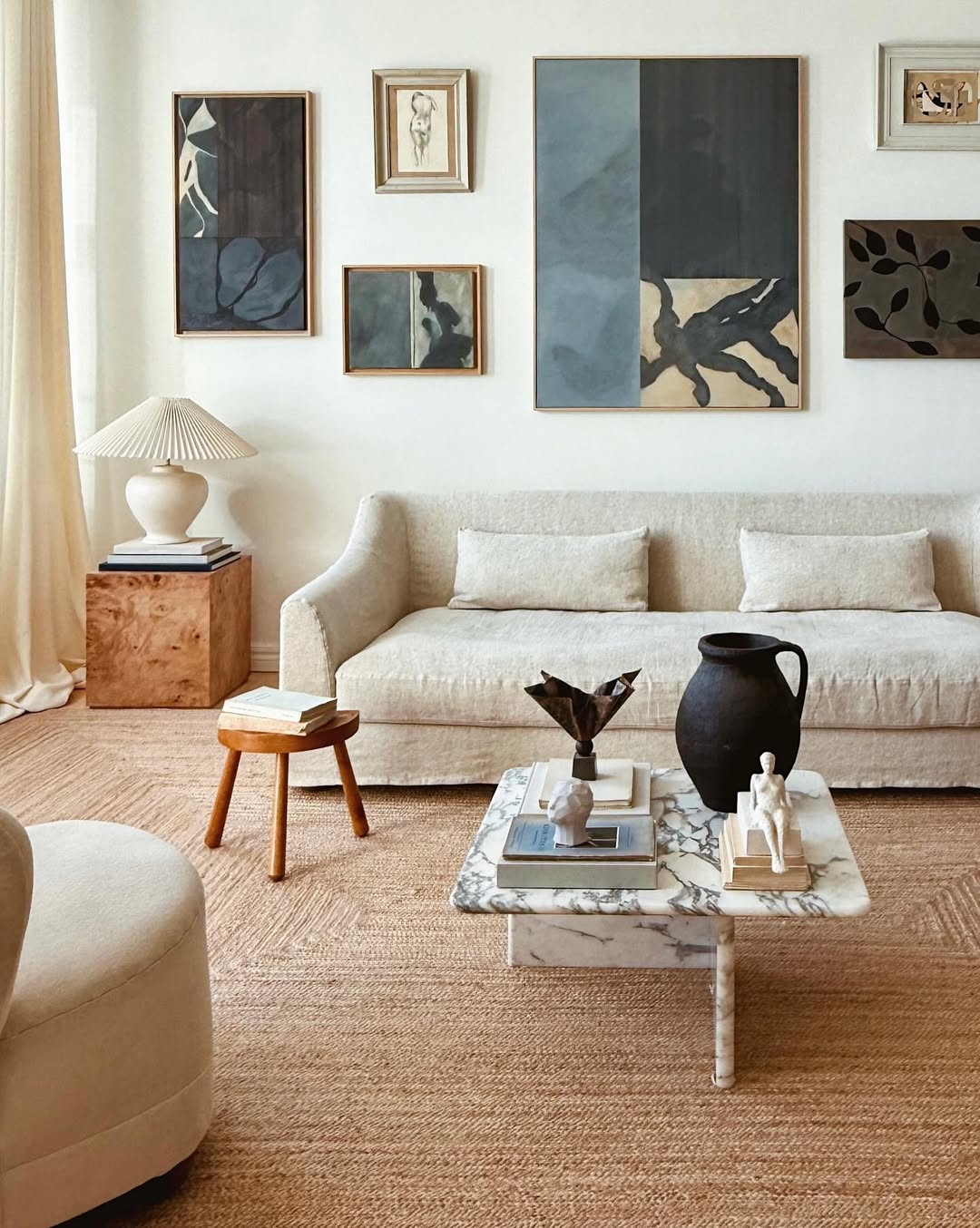 Realistic home styling showing functional decor with space for daily living