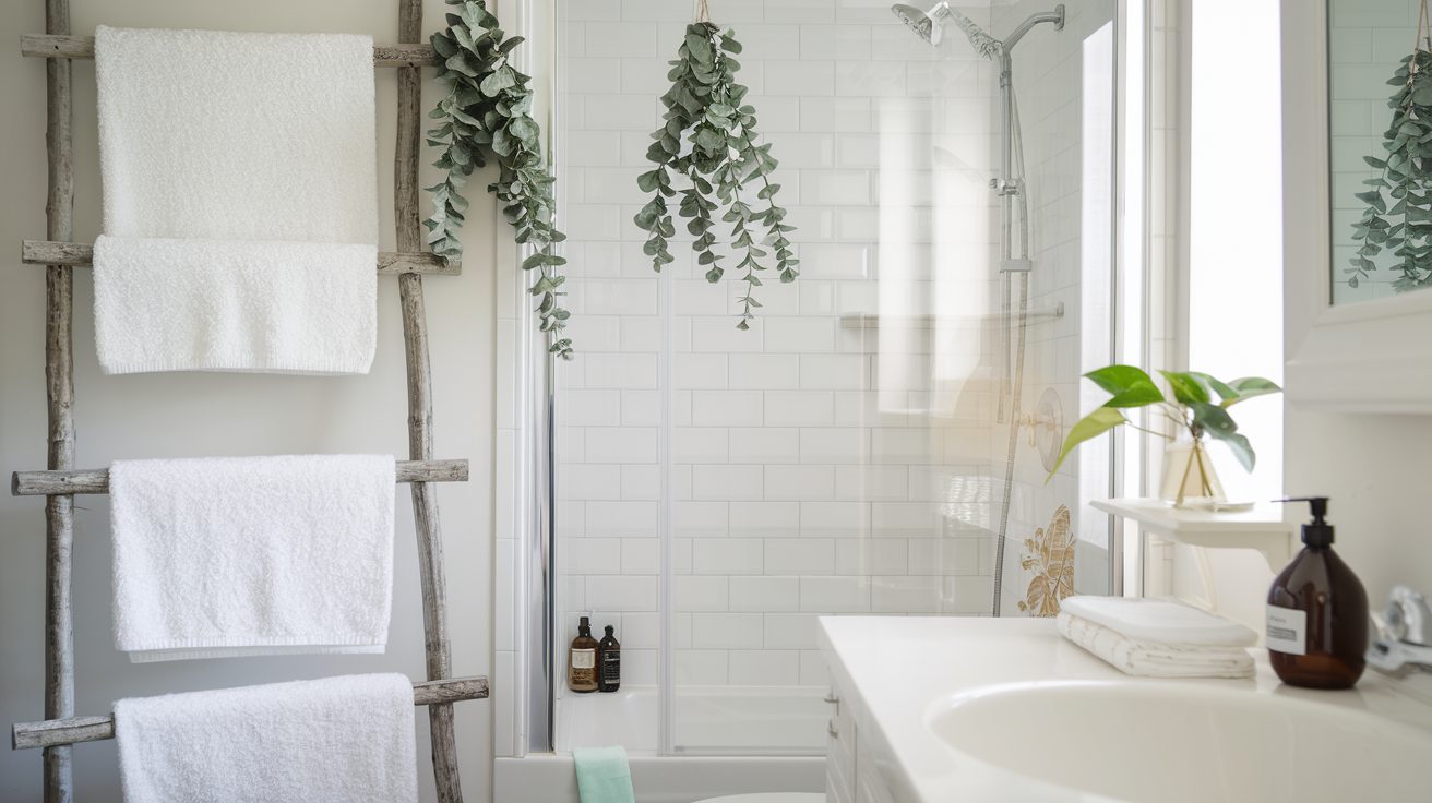 Spring bathroom refresh on a budget with spa-like touches