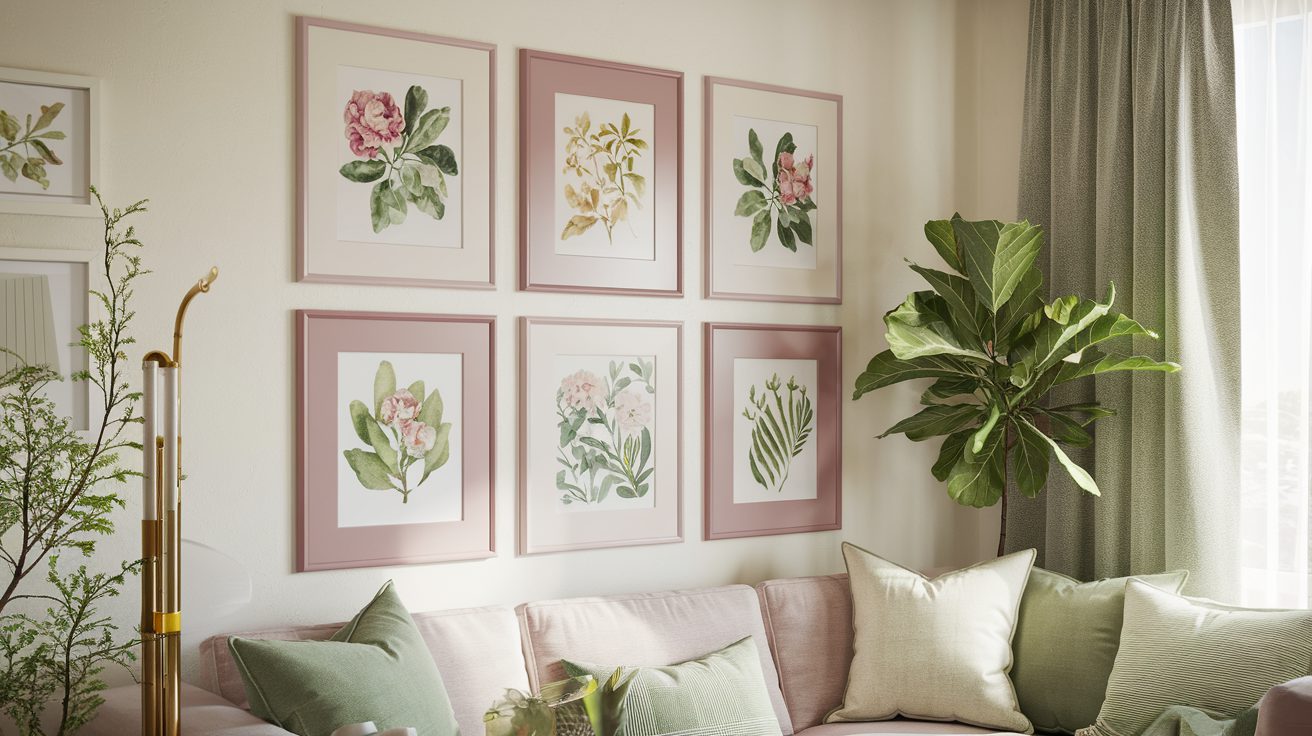 Spring gallery wall refresh with free printable art